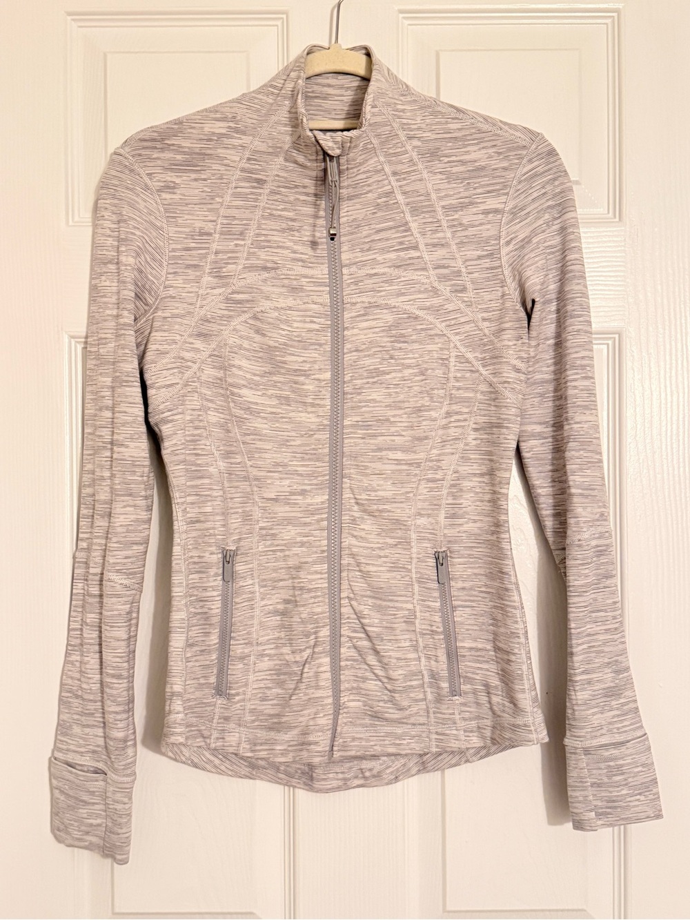 Lululemon Define Jacket size 6 Luon Heather‎ Light Grey
